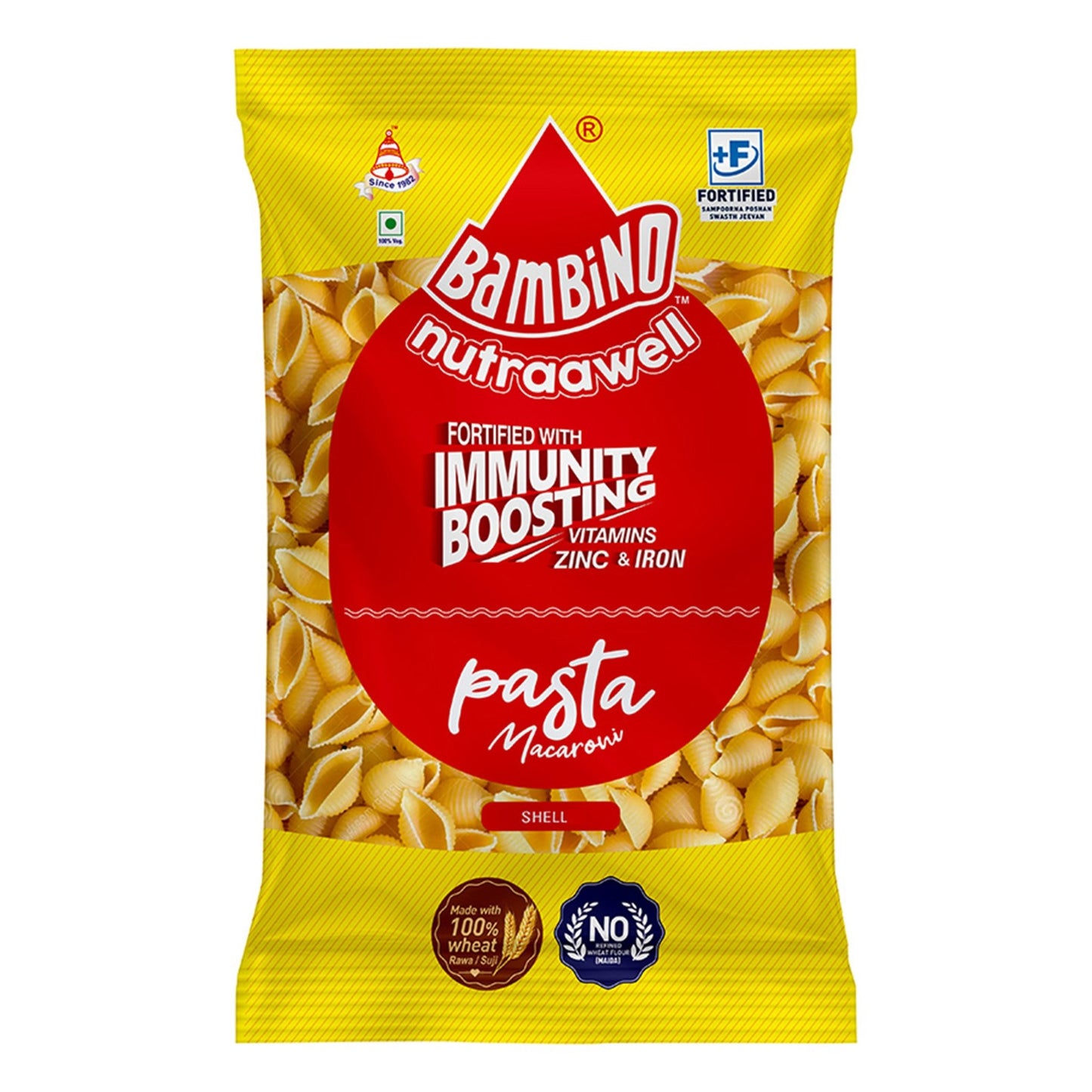 Bambino Nutraawell Pasta Macaroni (Shell) - Bambino Pasta