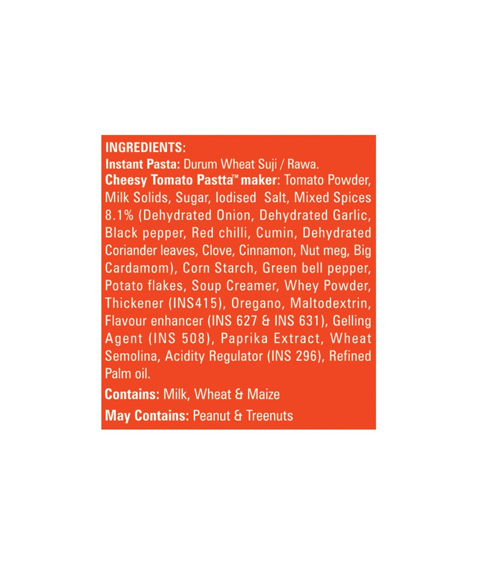 Bambino Pasta Shott Cup (Cheesy Tomato) - Bambino Pasta