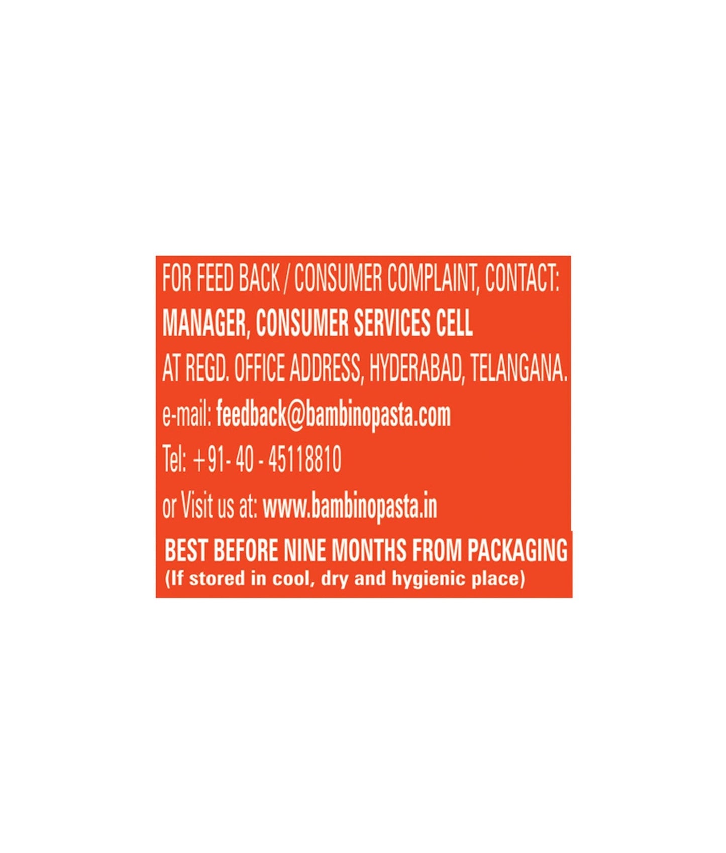 Bambino Pasta Shott Cup (Cheesy Tomato) - Bambino Pasta