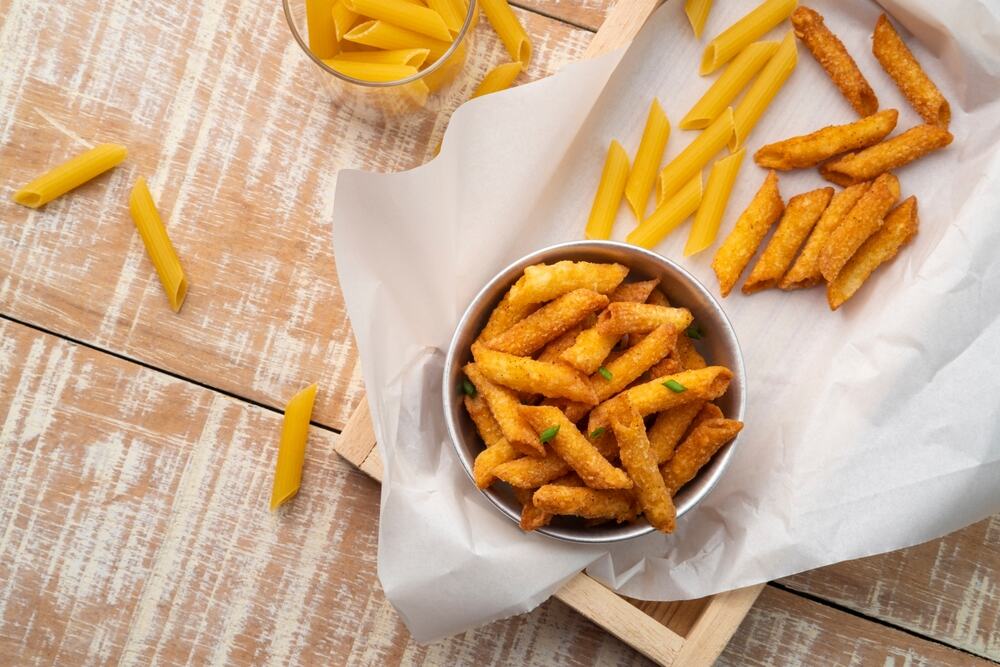Air-Fryer Penne Pasta Chips Recipe using Bambino Pasta - Bambino Pasta