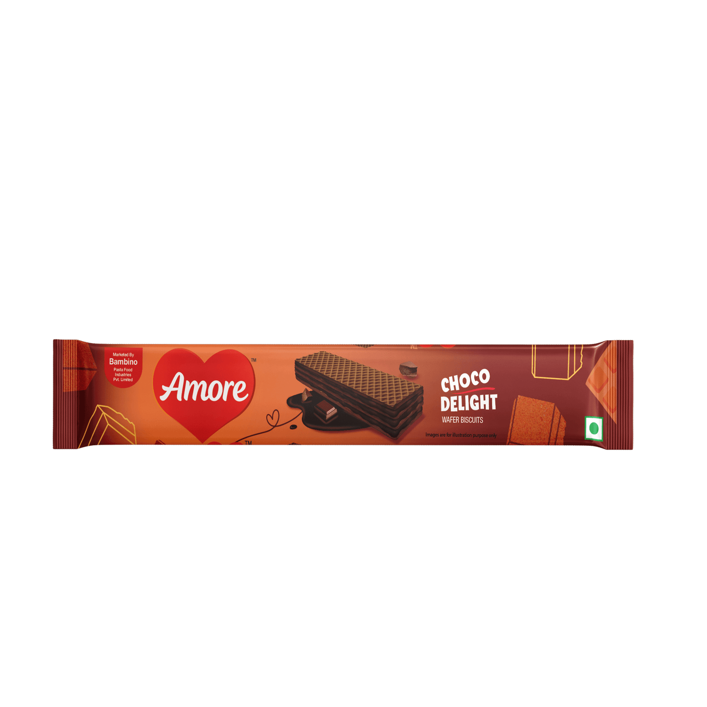 Amore Choco Delight Wafer Biscuit - Bambino Pasta