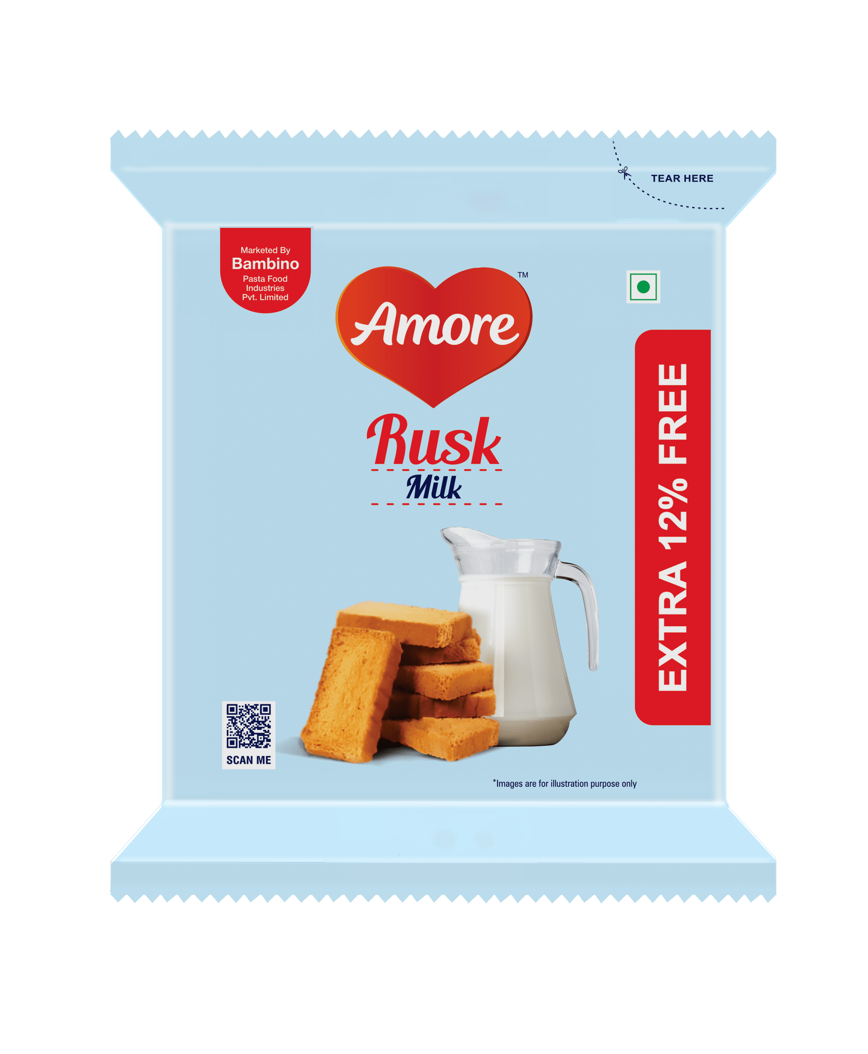 Amore Milk Rusk - Bambino Pasta