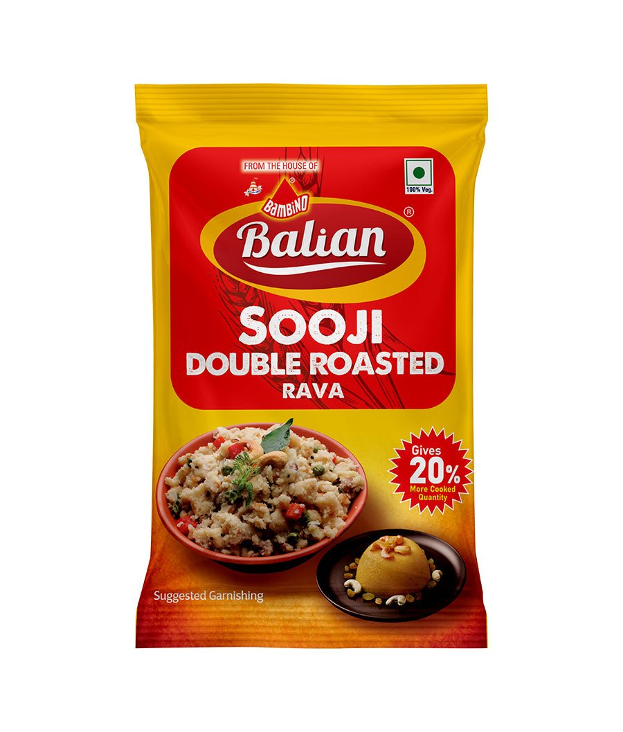 Balian Sooji Double Roasted Rava - Bambino Pasta