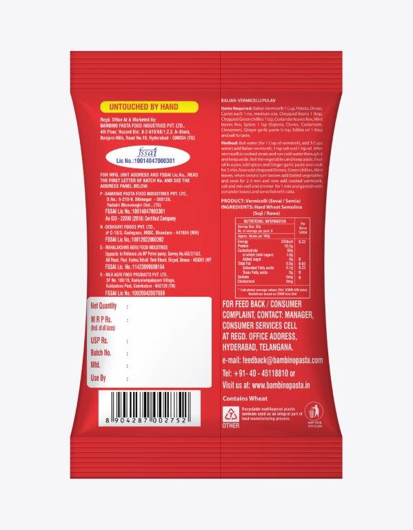 Balian – Vermicelli - Bambino Pasta