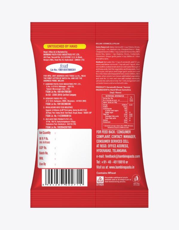 Balian – Vermicelli - Bambino Pasta
