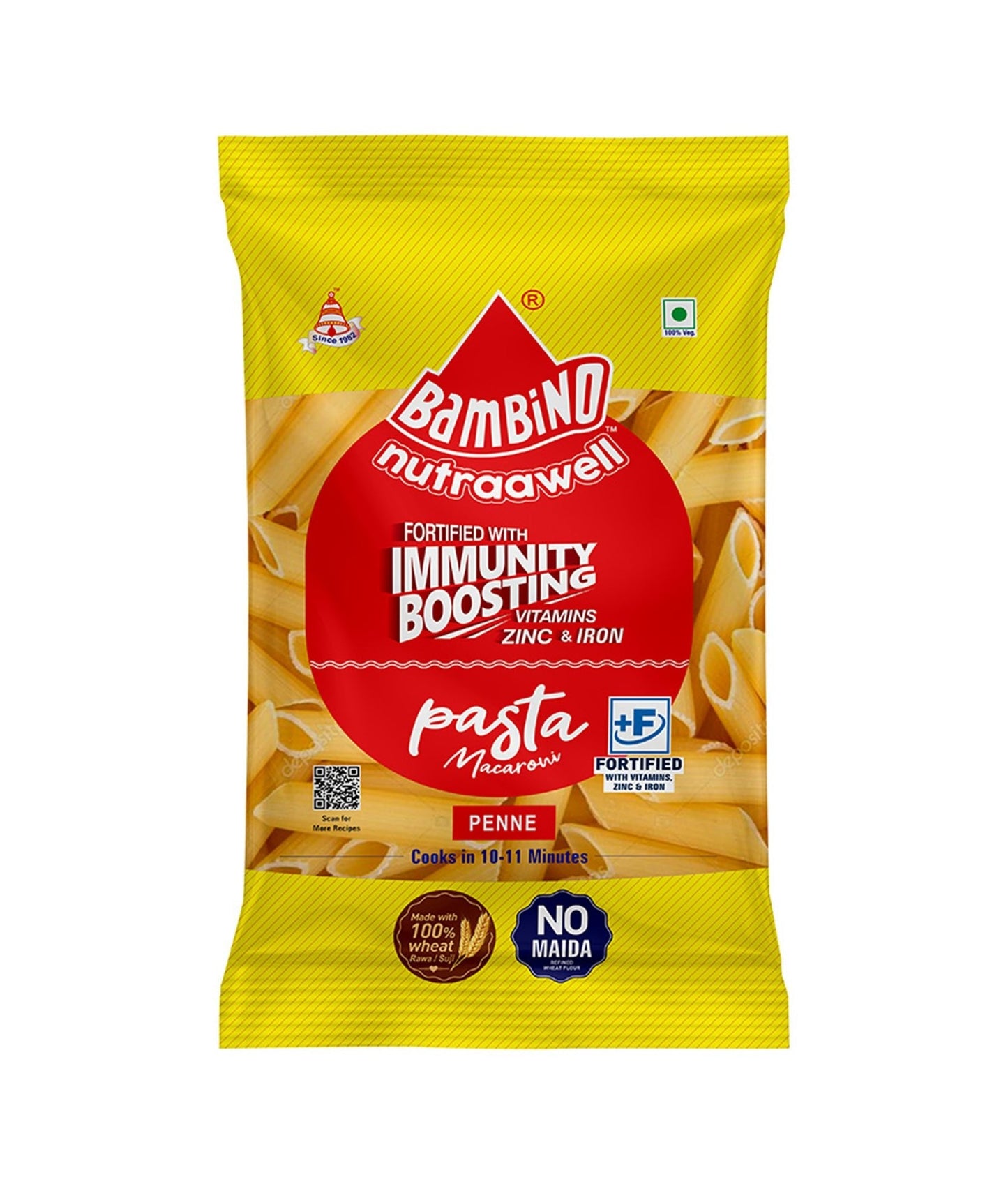 Bambino Nutraawell Pasta Macaroni (Penne) - Bambino Pasta