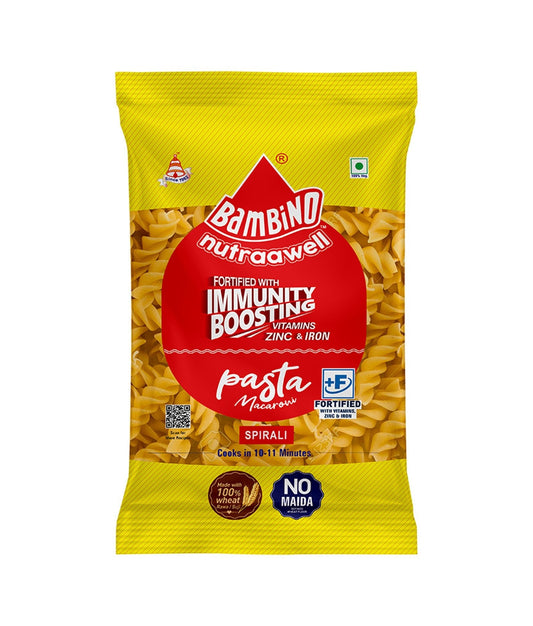 Bambino Nutraawell Pasta Macaroni (Spirali) - Bambino Pasta