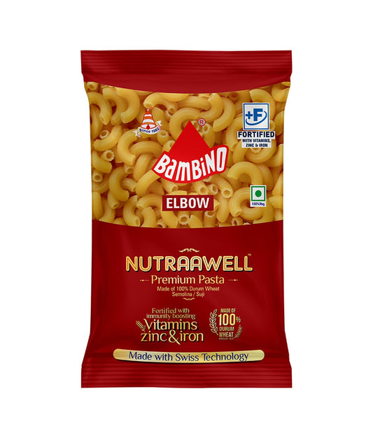 Bambino Nutraawell Premium Pasta (Elbow) - Bambino Pasta