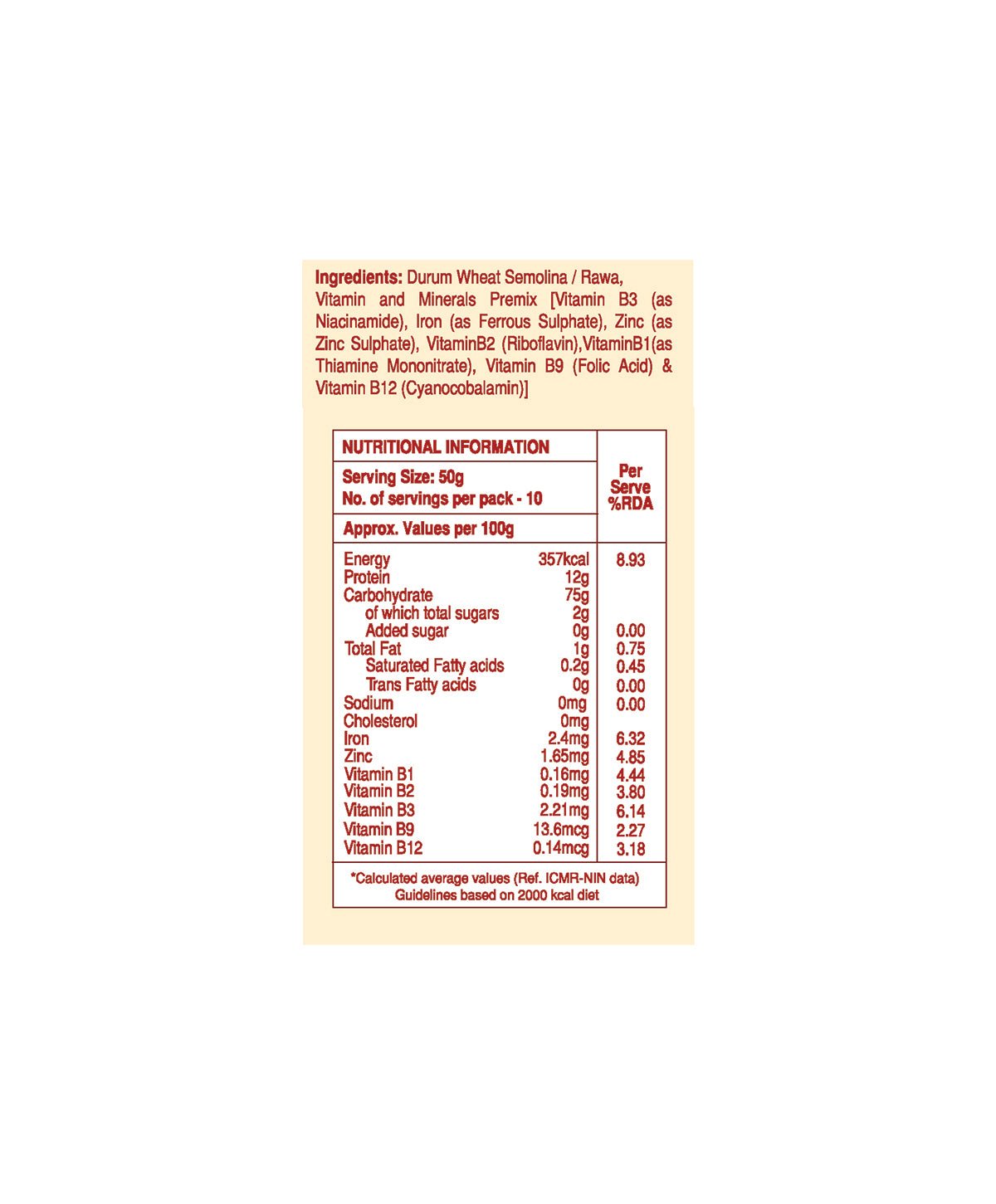 Bambino Nutraawell Premium Pasta (Elbow) - Bambino Pasta