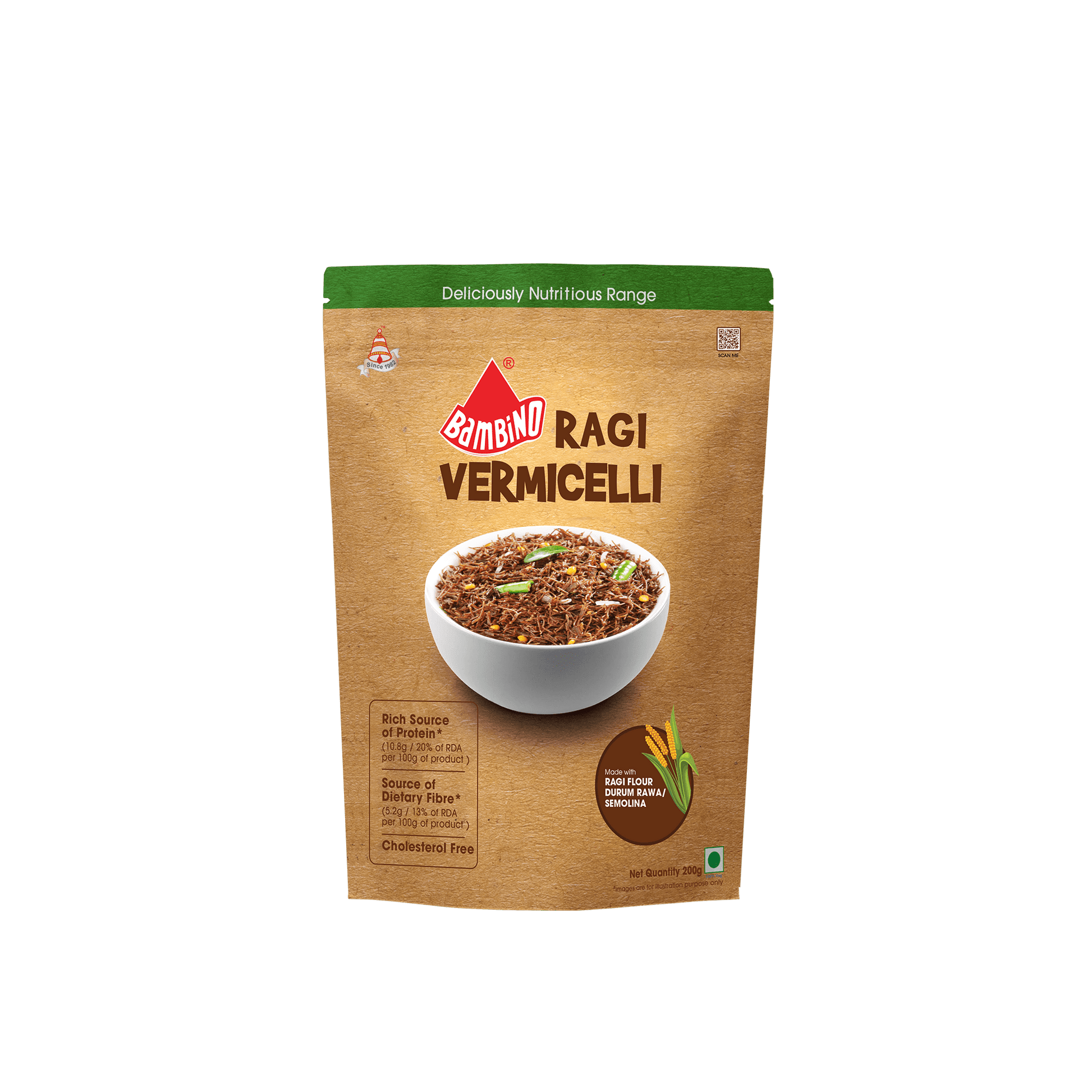 Bambino Ragi Vermicelli - Bambino Pasta
